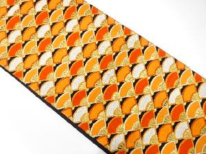 アンティーク　扇尽くし模様織り出し袋帯（着用可）